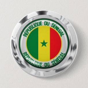Senegal Round Emblem 7.5 Cm Round Badge
