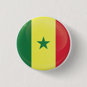Senegal  Round Icon Flag 3 Cm Round Badge