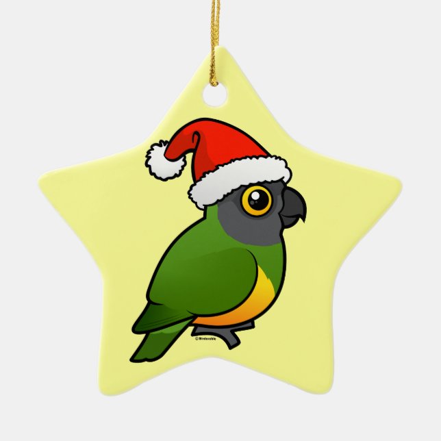 Senegal Santa Ceramic Tree Decoration (Front)