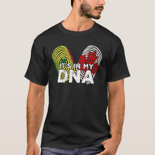 Senegal Senegalese Canada Canadian Flag Hand Mixed T-Shirt
