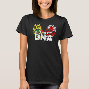 Senegal Senegalese Canada Canadian Flag Hand Mixed T-Shirt