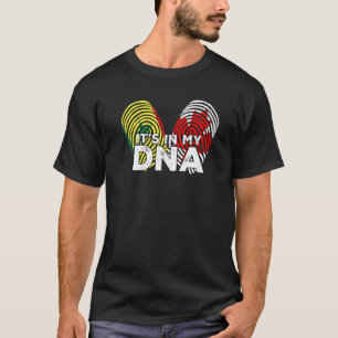 Senegal Senegalese Canada Canadian Flag Hand Mixed T-Shirt