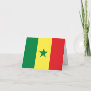Senegal (Senegalese) Flag Card