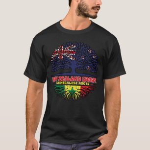 Senegal Senegalese New Zealander New Zealand Tree T-Shirt