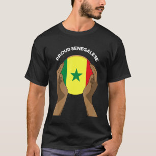 Senegal Senegalese West Africa Proud Heart Love Fl T-Shirt