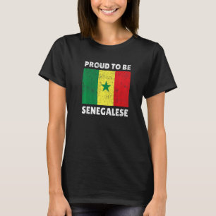 Senegal Senegalese West Africa Proud Heart Love Fl T-Shirt