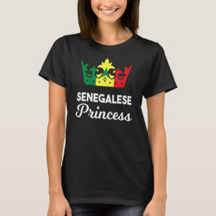 Senegal Senegalese West Africa Proud Princess Quee T-Shirt