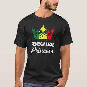 Senegal Senegalese West Africa Proud Princess Quee T-Shirt