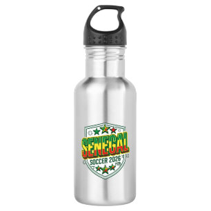 Senegal Soccer 2026 Soccer Bold Country Typography 532 Ml Water Bottle