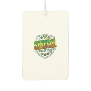 Senegal Soccer 2026 Soccer Bold Country Typography Car Air Freshener