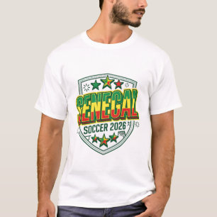 Senegal Soccer 2026 Soccer Bold Country Typography T-Shirt