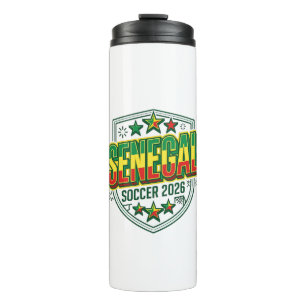 Senegal Soccer 2026 Soccer Bold Country Typography Thermal Tumbler