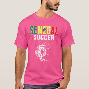 Senegal Soccer Ball In Net Senegalese Football Su T-Shirt