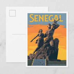 Senegal Vintage Travel Postcard