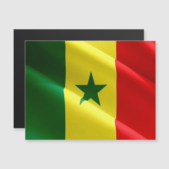 Senegal - Waving Flag - (Front/Back)