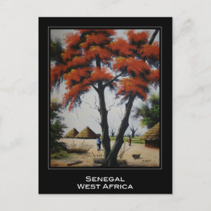 Senegalese Art Postcard