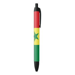 Senegalese Flag (Senegal) Black Ink Pen