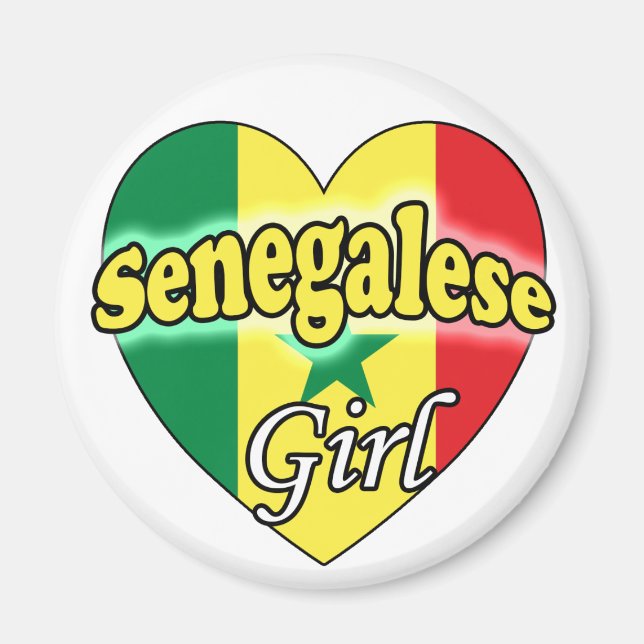 Senegalese Girl Magnet (Front)