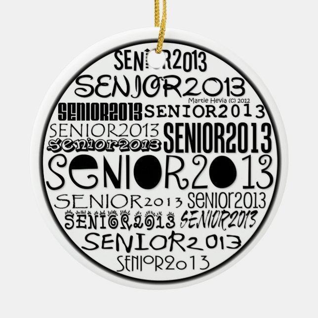 Senior 2013 - Rearview Mirror Ornament (Front)