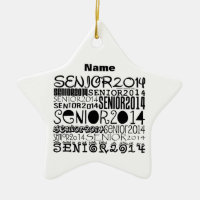 Senior 2014 - (Personalise) - Rearview Mirror Orna