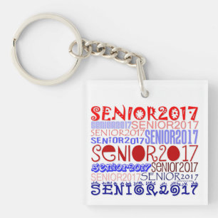 Senior 2017 Keychain Double-Sided/Personalise
