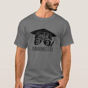 Senior 2021 Graduation Cap Class Of 21 T-Shirt