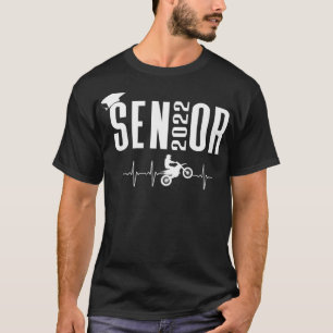 Senior 2021 Motocross Heartbeat Dirt Bike Rider T-Shirt