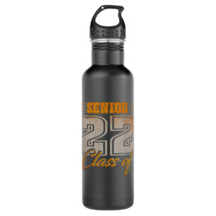 Senior 2022 Class Of 22 Senior Year 22 Graduation  710 Ml Water Bottle