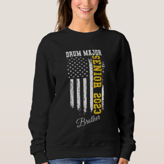 Senior 2023 American Flag Drum Major Matching Fami Sweatshirt