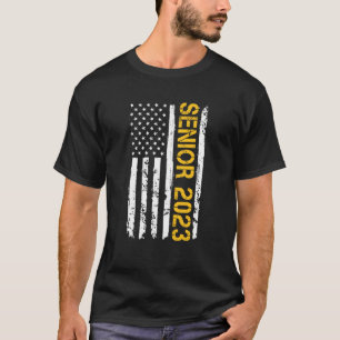 Senior 2023 American Flag USA Graduation Class of T-Shirt