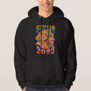 Senior 2023 floral vintage hoodie