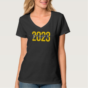 Senior 2023 Yellow On Black T-Shirt