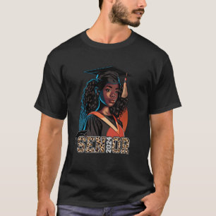 Senior 2024 Black Girl Graduation Class of 2024 Le T-Shirt