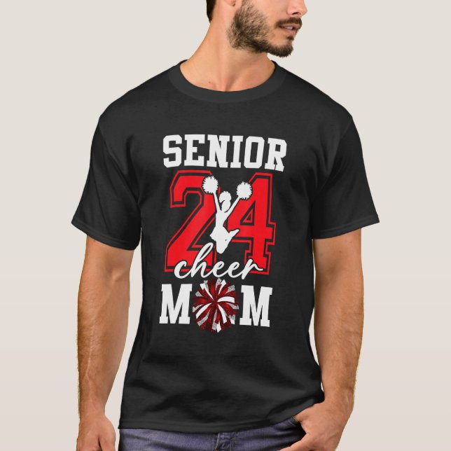 Senior 2024 Cheer Mom Proud Mom Of Class Of 2024 G T-Shirt (Front)