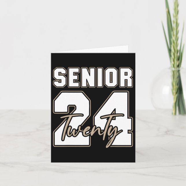 Senior 2024 Class Of 2024 Back To School Graduatio Card (Front)