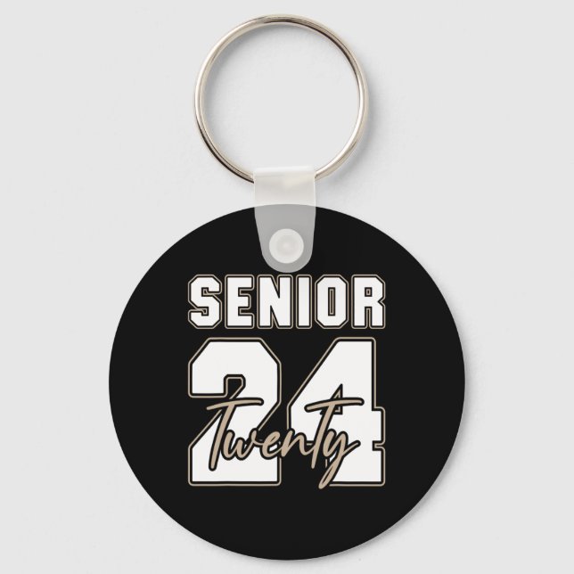 Senior 2024 Class Of 2024 Back To School Graduatio Key Ring (Front)