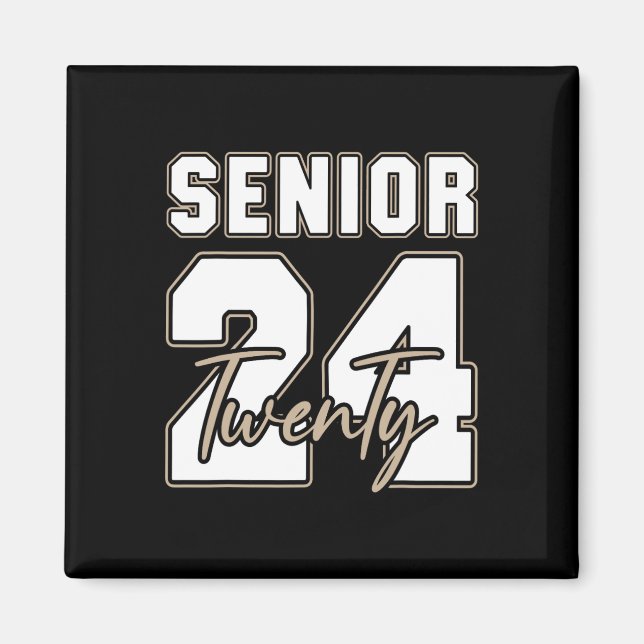 Senior 2024 Class Of 2024 Back To School Graduatio Magnet (Front)