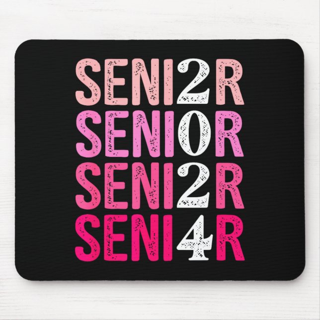 Senior 2024 class of 2024 for graduation high mouse pad (Front)