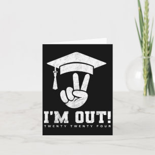 Senior 2024 Class Of 2024 Graduation Graduate Men Card