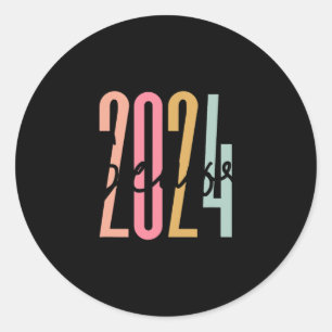 Senior 2024 Class Of 2024 Seniors Graduation 2024  Classic Round Sticker