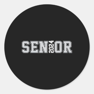 Senior 2024 Class Of 2024 Seniors Graduation 24 1  Classic Round Sticker