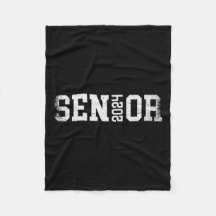 Senior 2024 Graduation Class Of 2024 Fleece Blanket