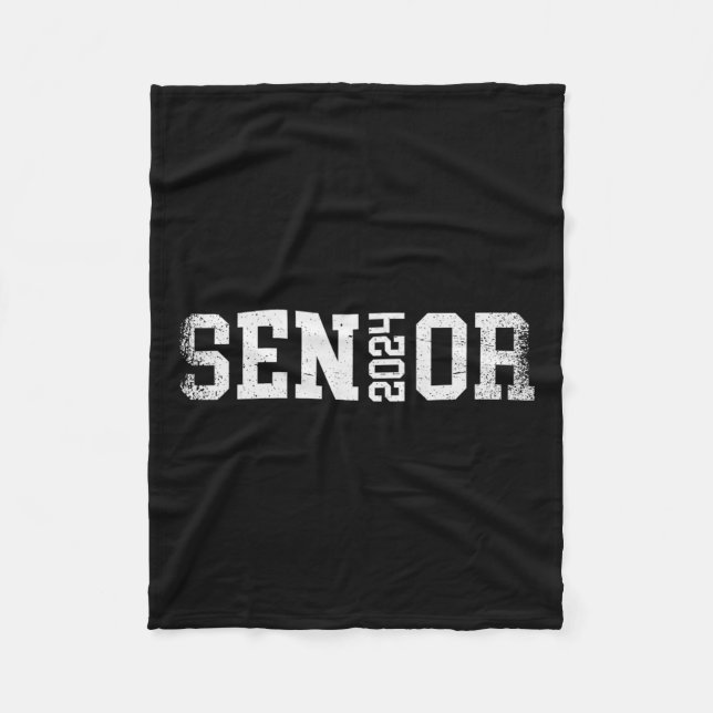 Senior 2024 Graduation Class Of 2024  Fleece Blanket (Front)