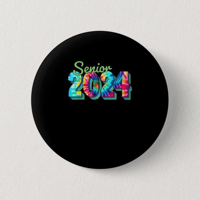 Senior 2024 Graduation Class of 2024 Graduation 6 Cm Round Badge (Front)