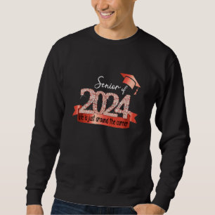 Senior 2024 I Motivational Quote Red Black Party O Sweatshirt