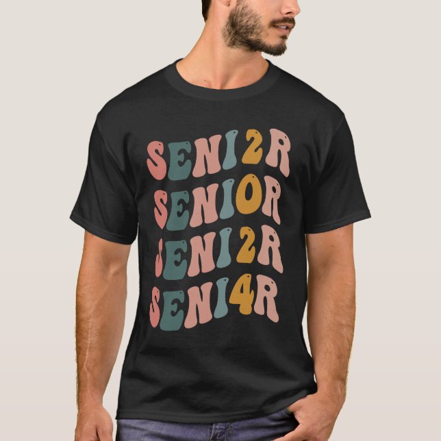 Senior 2024 Retro Class of 2024 Seniors Graduation T-Shirt (Front)