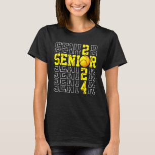Senior 2024 Softball Class Of 2024 Graduation Boys T-Shirt