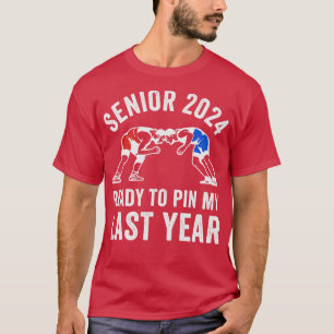 Senior 2024 Wrestling Team Funny Class 2024 Wrestl T-Shirt