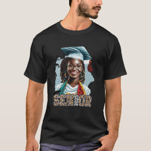Senior 2025 Black Girl Graduation Class of 2025 Le T-Shirt
