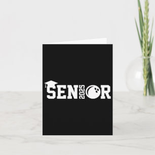 Senior 2025 Bowling Player Cl Of 2025 Graduation S Card